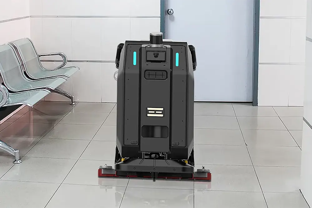 How CenoBots L3 works where large robots can't - Hospital cleaning robot - CenoBots