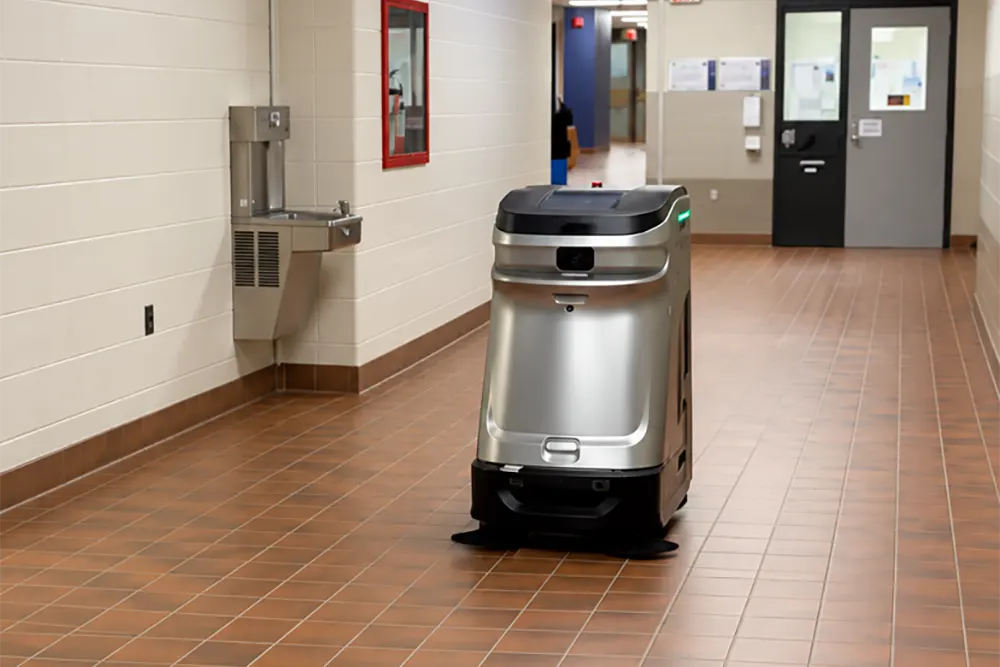 Kako funkcioniše Spot Cleaning kod CenoBots robota - Roboti za čišćenje hodnika u poslovnom objektu