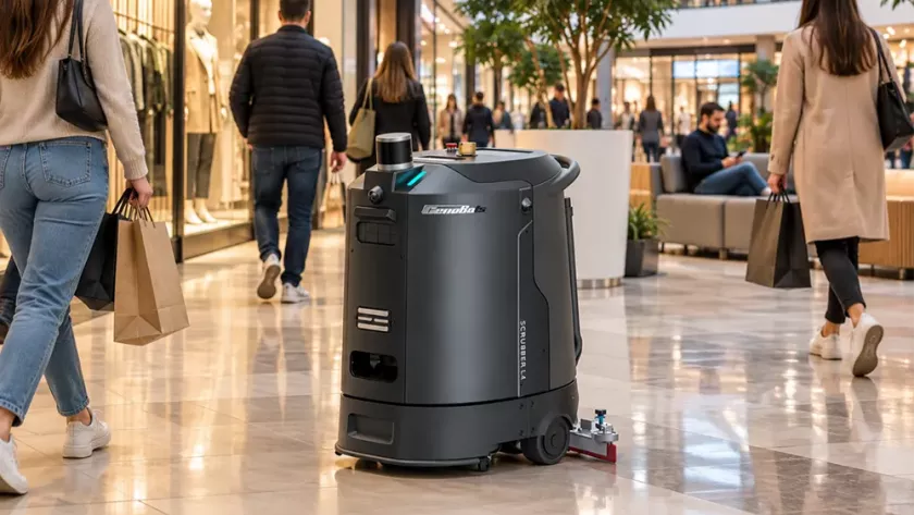 Kako robot čisti hodnike tržnog centra bez ometanja kupaca - Prodaja robota za či&scaron;ćenje tržnih centara - CenoBots